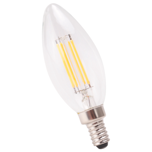 E12 4W Vela Chama Filamento LED Lâmpada Lâmpada 10*3.5cm 2