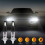 2X H1 6000K Super Bright White 6000LM DRL Κιτ προβολέων μεγάλης σκάλας LED 1