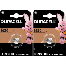 2X Duracell 1620 (2 Blister Packs of 1 Battery) 2 Batteries (CR1620)