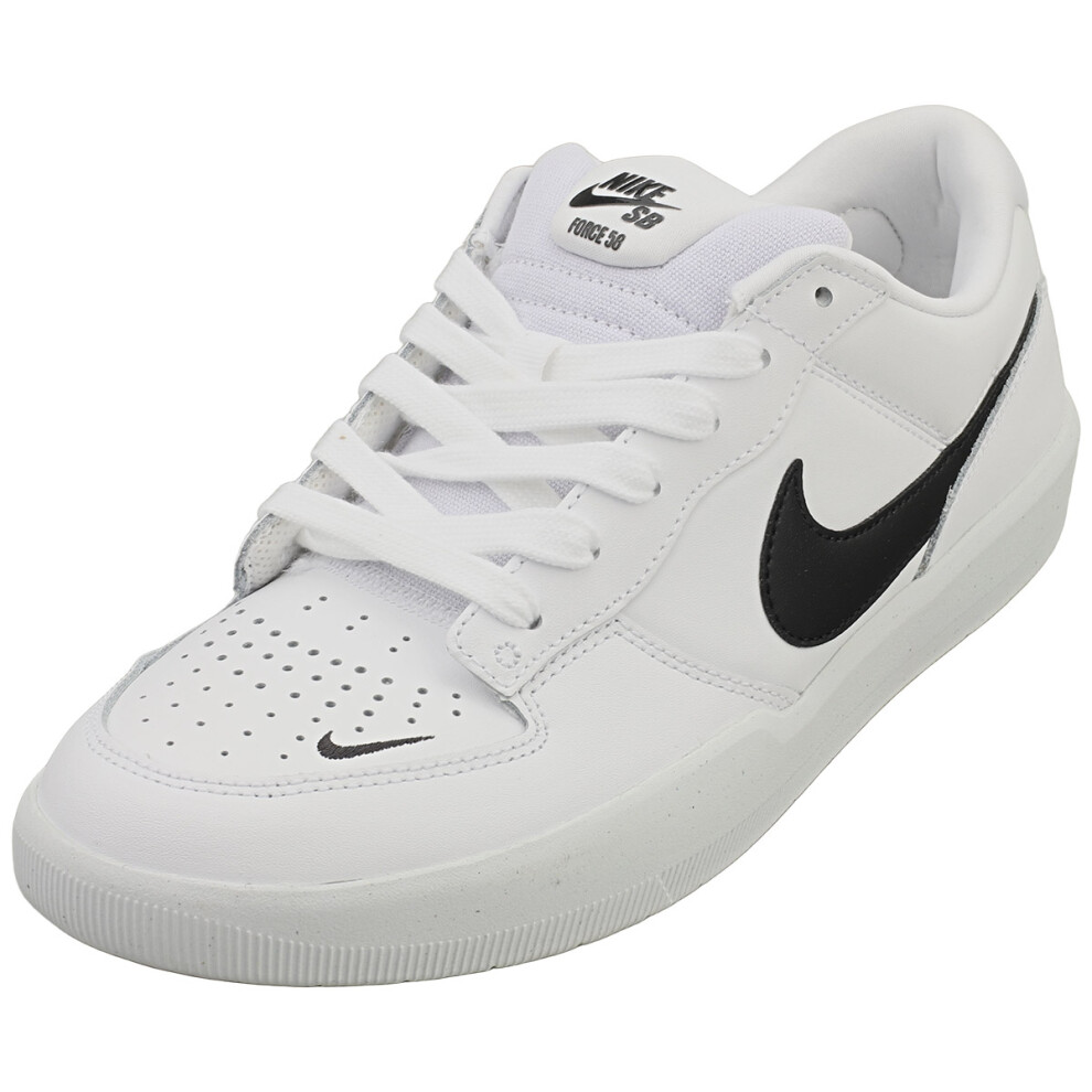 (8) Nike SB Force 58 Premium Mens Casual Trainers in White Black