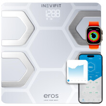 INEVIFIT EROS Balanza de grasa corporal Bluetooth Smart BMI Precisa 400 lbs 11.8