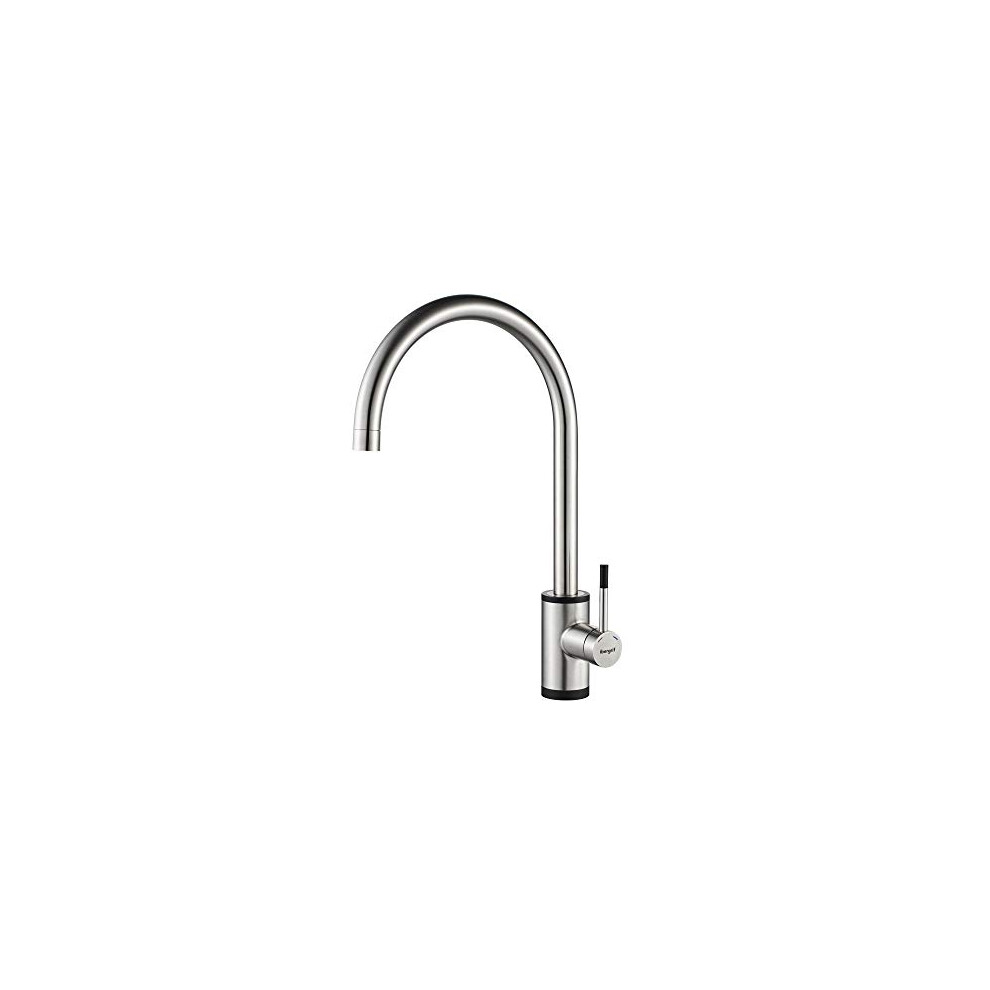 Ibergrif, High Spout Kitchen Tap, Sink Mixer With Smooth Turning Spout, Supersteel 603922537236