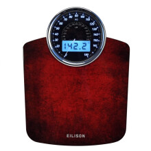 EILISON Highly Advance 2-in-1 Digital & Analog Weighing Scale for Body Weight-400lbs, 4 High Precison GX Sensor Accurate, Thick Tempered Glass, Extra