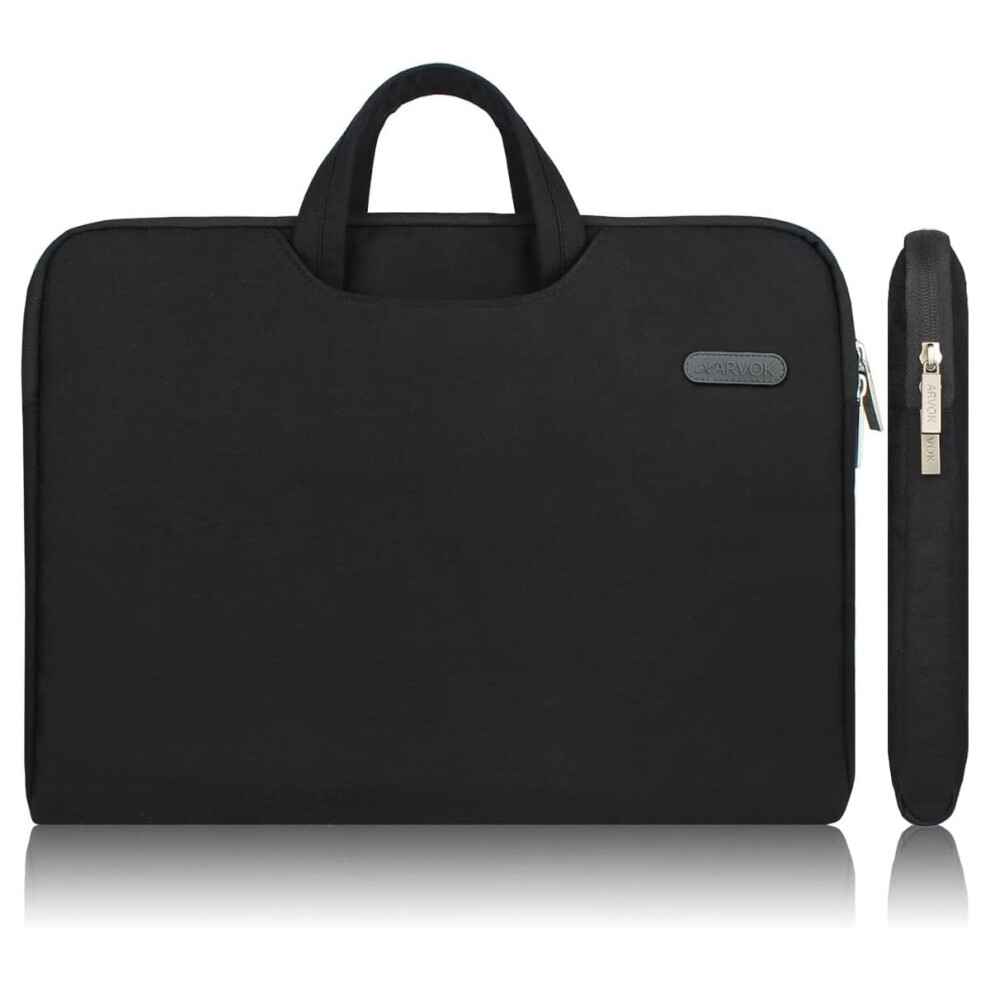ARVOK 13-13.3 Inch Laptop Sleeve Water-resistant Canvas Fabric Bag Case with Handle Zipper Pocket/Notebook Computer Case/Ultrabook Tablet Briefcase