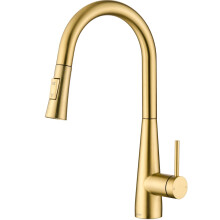 Tohlar Kitchen Tap, Gold Kitchen Tap, Kitchen Taps with Pull Out Spray Stainless Steel Kitchen Sink Tap Gold Kitchen Mixer Tap Brushed Gold Kitchen