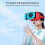 DEVASO Upgraded VR Headset for Nintendo Switch & Switch OLED Model, Switch Virtual Reality Glasses with Adjustable HD Lenses and Comfortable Head 3