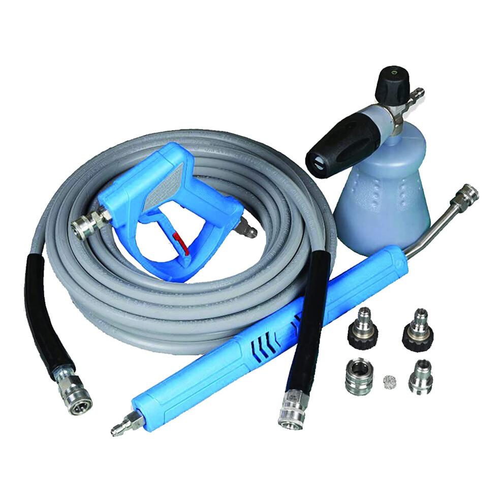 Mtm Hydro Acqua Shine Car Detailing Kit Pf22.2 Foam Cannon, Swivel Pressure Washer Car Wash Sprayer Gun, Foam Lance, 50? Non-Marking Pressure Gray 810013920970