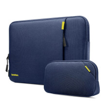 tomtoc 360 Protective Laptop Sleeve Set for 14-inch New MacBook Pro M4/M3/M2/M1 Pro/Max A3112 A3401 A3185 A2992 A2918 A2779 2024-2021, Water-Resistant