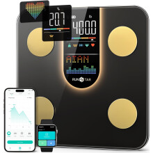 Runstar Scale for Body Weight, Smart Scale with 8-in-1 VA Display, High Precision Bathroom Digital Scale for Body Weight Heart Rate BMI Body Fat 22