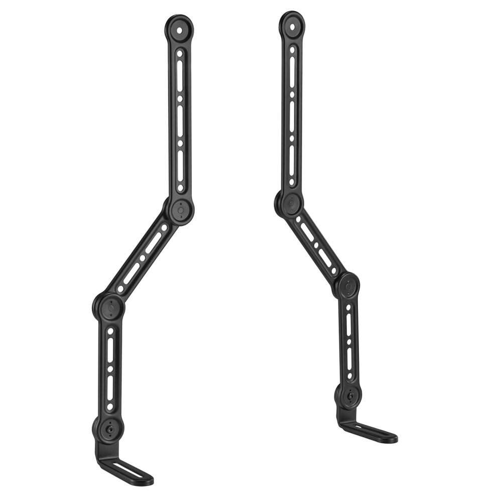 My Wall Universal Soundbar Bracket Hz32-2L - Soundbar Tv Mount For Screens Up To 90 Inches, Space-Saving, Tilt And Swivel, Maximum Load 15 Kg, 4012386136675