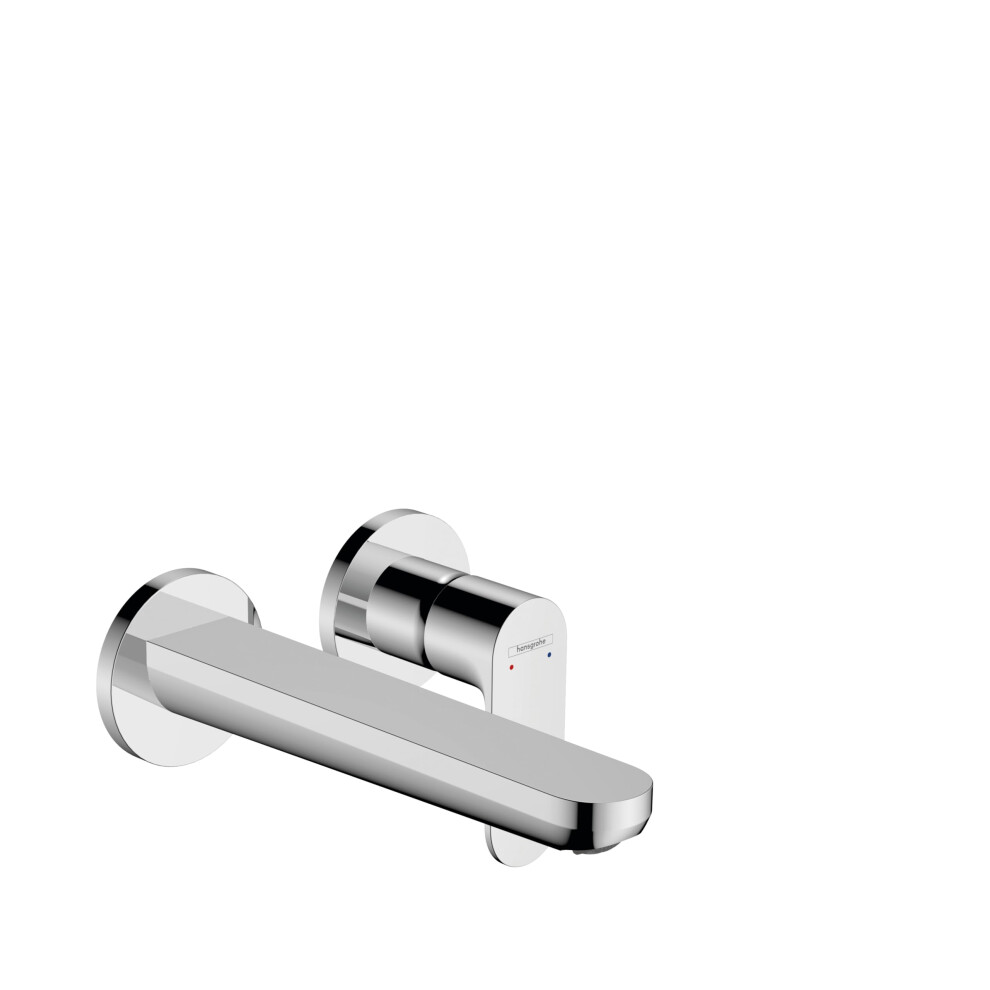 Hansgrohe Rebris S Basin Mixer Tap For Concealed Installation Wall-Mounted With Spout 20 Cm, Chrome, 72528000
