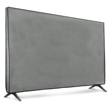 kwmobile Dust Cover for 65" TV - Fabric Case TV Protector for Indoor Flat Screen TVs - Light Grey