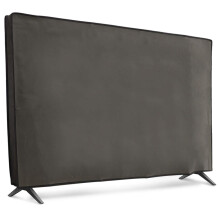 kwmobile Dust Cover for 43" TV - Fabric Case TV Protector for Indoor Flat Screen TVs - Dark Grey