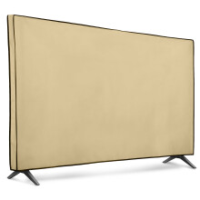 kwmobile Dust Cover for 65" TV - Fabric Case TV Protector for Indoor Flat Screen TVs - Beige