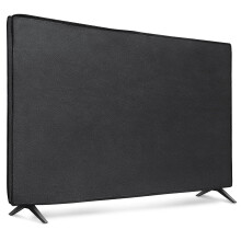 kwmobile Dust Cover for 75" TV - Fabric Case TV Protector for Indoor Flat Screen TVs - Black