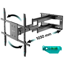 Suporte de TV ONKRON Mural Orientável e Inclinável para 42"–110", até 100 kg, VESA 100x100-800x600, Preto M8L-B