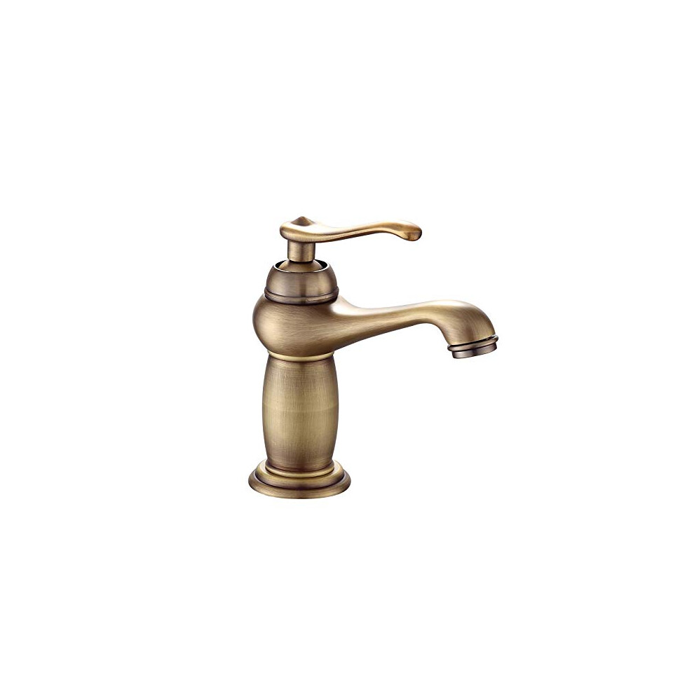Vklopdsh Bathroom Basin Faucet Antique Brass Mixer Solid Copper Luxury Europe Style Tap Taps