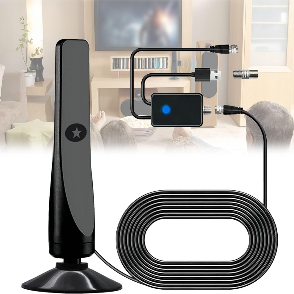 Wavemax TV Antenna - 2024 New Wave Max TV Antenna, Wavemax Satellite Antenna, HD Digital Antenna for Smart TV Indoor/Outdoor 4K Long Range Plug and