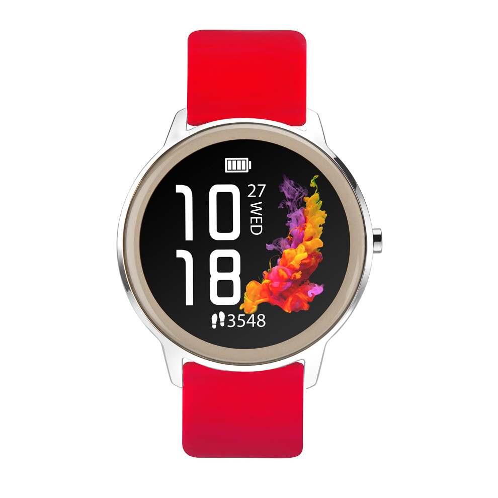 Sekonda Flex Womens 42mm Smart Watch with Heart Rate and Sleep Monitor, Daily Activity, Sports, Music, Weather & Message Functions, with Silicone