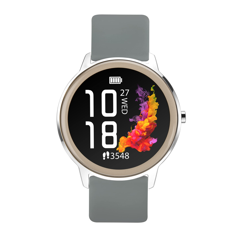 Sekonda Flex Womens 42 mm Smart Watch with Heart Rate and Sleep Monitor, Daily Activity, Sports, Music, Weather and Message Functions with Silicone
