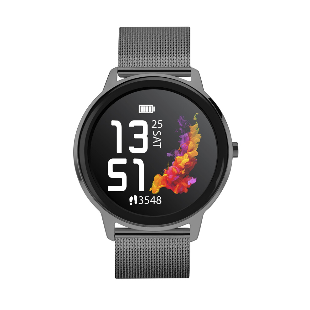 Sekonda Flex Womens 42mm Smart Watch with Heart Rate and Sleep Monitor, Daily Activity, Sports, Music, Weather & Message Functions, with Mesh Strap