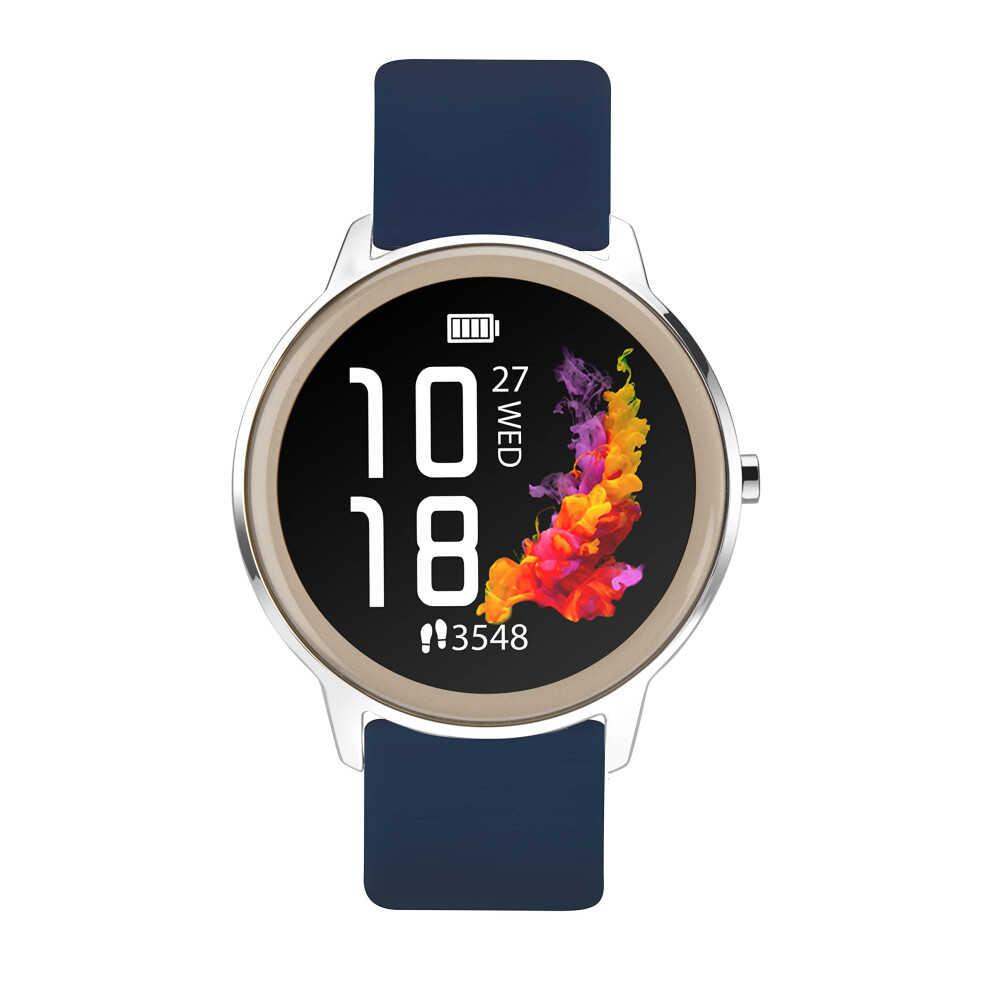 Sekonda Flex Womens 42 mm Smart Watch with Heart Rate and Sleep Monitor, Daily Activity, Sports, Music, Weather and Message Functions with Silicone
