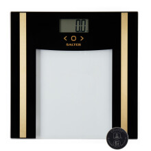 Salter Glass Analyser Bathroom Scale ? Electronic Digital Bodyweight Scale, Body Fat, Body Water, 150kg/23st 8lb, LCD Easy To Read Display, 8 User