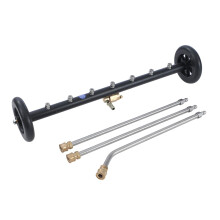 Aim Tools 24 Inch Pressure Washer Undercarriage Cleaner Floor Cleaning Attachment Car Chassis Washer 4000 PSI, Under Car Wash Water Broom, 1/4" Quick