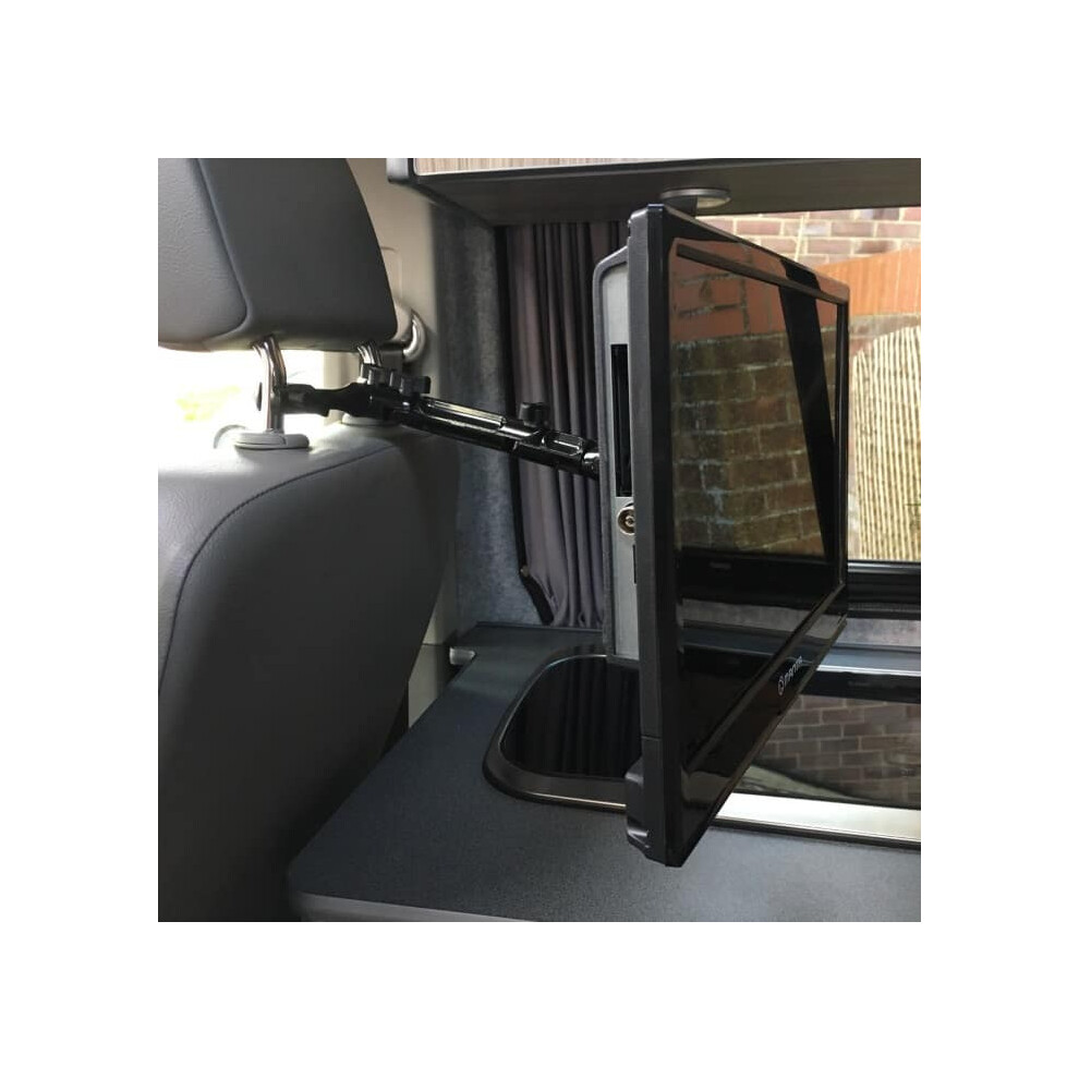Gallant 'Lift Off' Campervan Tv Bracket And Motorhome Tv Bracket With Vesa Headrest For Vw T4, T5, T6 & T6.1 Storage Ideas For Campervan And Motorhome 5060641650724