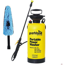 Uk Top Shop 10 Litre Portable Handheld Pressure Washer Manual Jet Wash, Portable Power Washer Ideal For: Car, Bike, Garden, Home, Outdoor Use