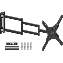 ELIVED Long Arm TV Wall Bracket, Corner TV Mount for Most 26-65inch TVs with 950mm Extension Arm, Full Motion Wall Mount for TVs with Max.VESA