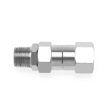 The Lord of the Tools 3/8 inch NPT-M Thread Pressure Washer Swivel Metal Pressure Washer Hose Swivel Fitting Stainless Steel Pressure Washer Swivel