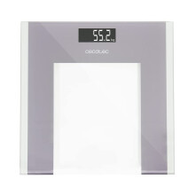 Cecotec Balance de Bain Digitale Surface Precision Healthy: Plateau en Verre Trempé 30x30cm Écran LCD 180 Kg