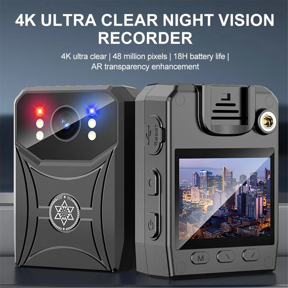 Mini caméra de police 4K Enregistreur vidéo numérique avec WiFi