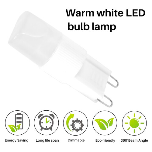 10x G9 Λάμπα LED υψηλής ισχύος 1W Θερμό Λευκό 3500 K 1