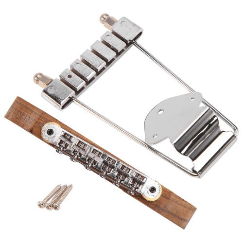 Justerbar tailpiece til elektrisk guitarbro i palisander 2