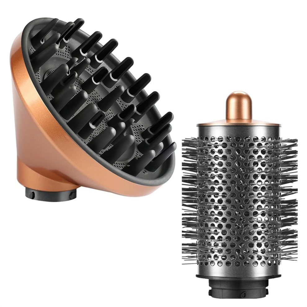 Diffuser & Large Round Volumizing Brush for Dyson Airwrap HS05, HS01