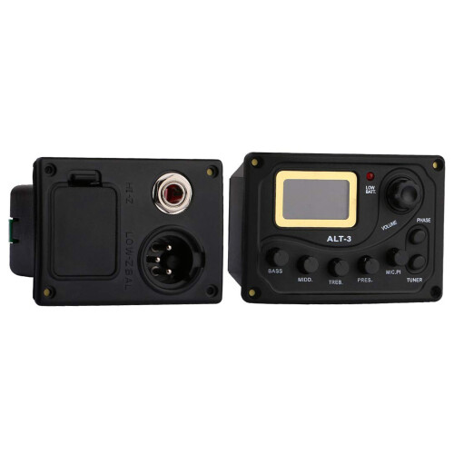 Akustisk Guitar 5-Bands EQ Equalizer Med Volumenknap LCD Display 2