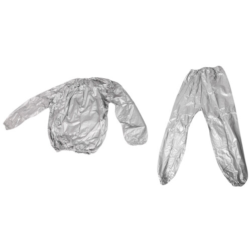 Costum de saună rezistent pentru slăbit, argintiu, 4XL 2