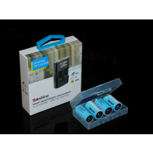 (4x CR2 Battery + Charger) CR2 3V Rechargebale Battery + Charger Soshine