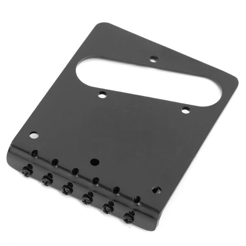 6 Sadelbro-Tailpiece til Tele Elguitar (Sort) 2