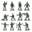 360Pcs/Set 1/72 DIY Simulation Plastic Soldiers Figurine Figures 3