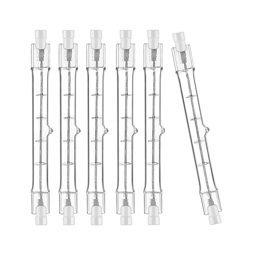 R7S Halogen Light Bulb 118mm 200W 230V Halogen Rod R7S Dimmable 6Pack