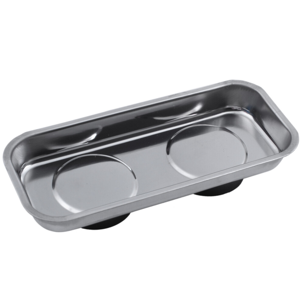 Plateau Magnétique Carré en Acier Inoxydable Fort Bol Permanent 150x65Mm