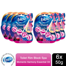 Bloo Toilet Rim Block with Essential Oils for Lasting Freshness &Cleanliness 6pk