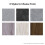 Living And Home 12Pcs Grey Marble Texture Floor Tiles Self Adhesive Vinyl Flooring 6
