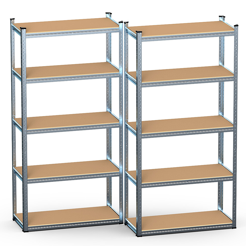 Vounot 5-Tier Heavy Duty Shelving Units, 2 Pack Garage Storage Racking Lc:875kg 6973424412602