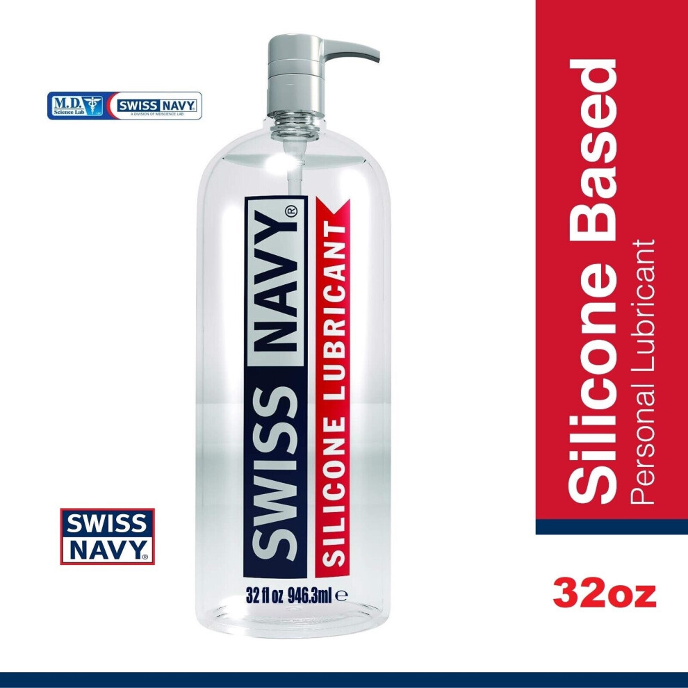 Swiss Navy Silicone Based Lubricant 946Ml | Vaginal Anal Intimate Sex Lube