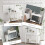 Homcom HOMCOM Wooden Console Table with Storage Shelf Two Drawers for Entryway White 5