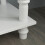 Homcom HOMCOM Wooden Console Table with Storage Shelf Two Drawers for Entryway White 8